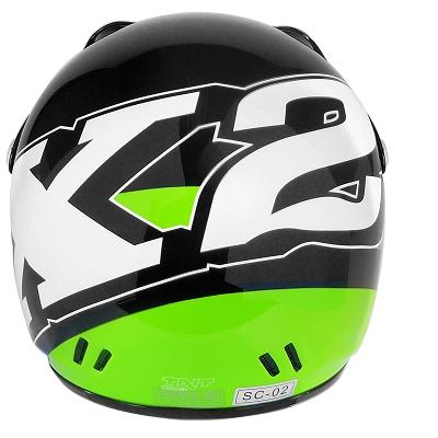  Casco cross bimbo fashion X2 nero/verde SIZE YM