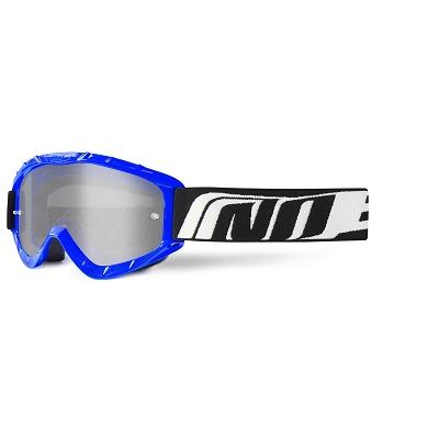 448400C MASCHERINA CASCHI CROSS ENDURO MOTARD NOEND 3.6 BLU