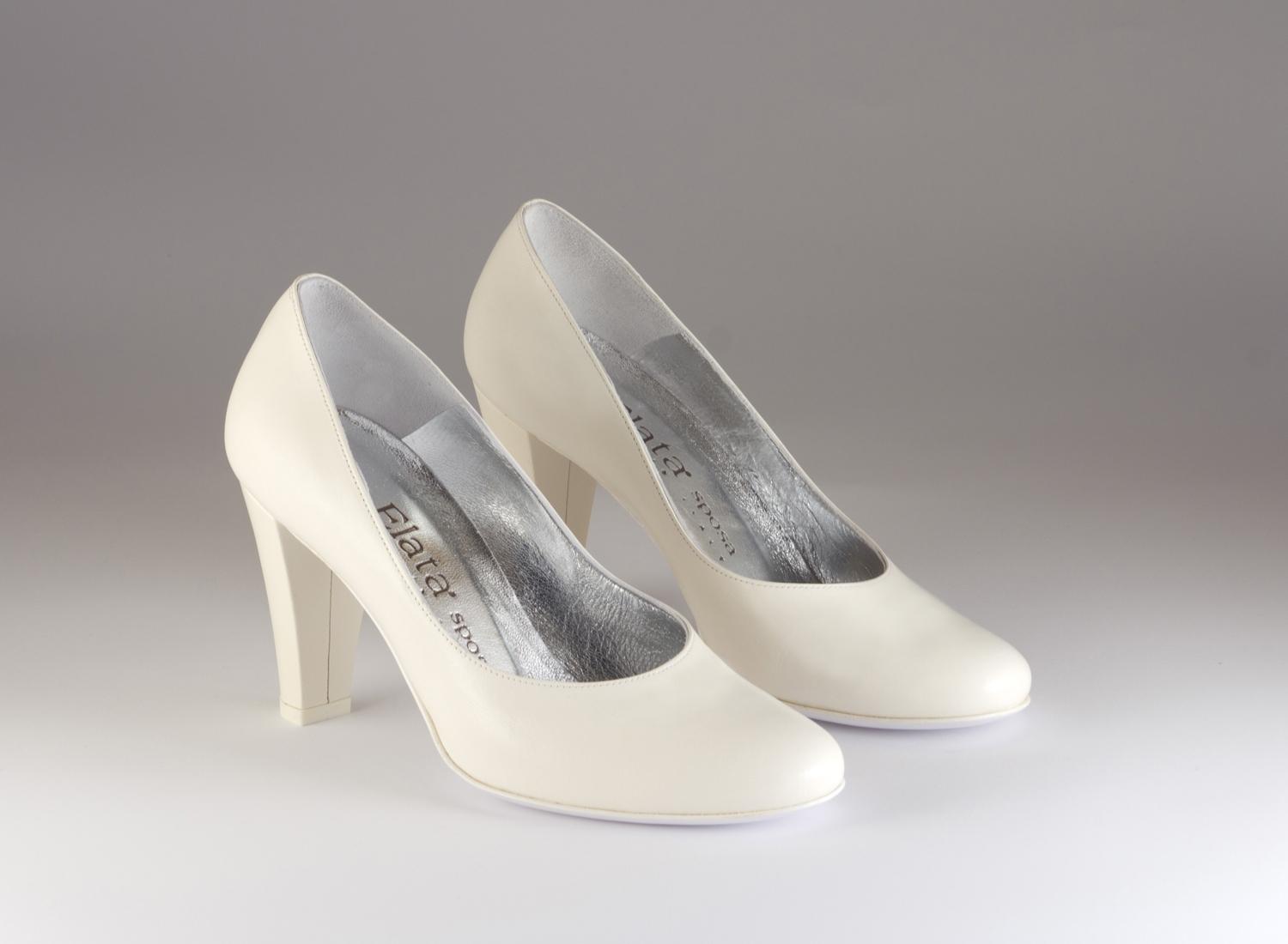 Scarpe hot sale sposa pelle