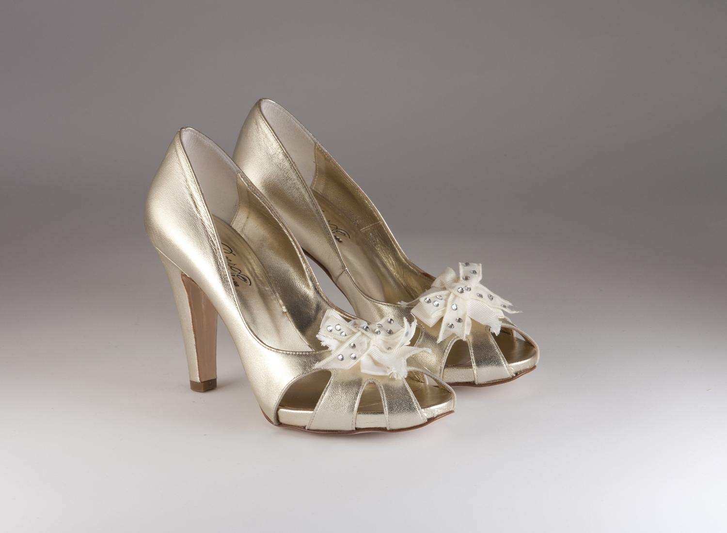 Scarpe cheap sposa oro