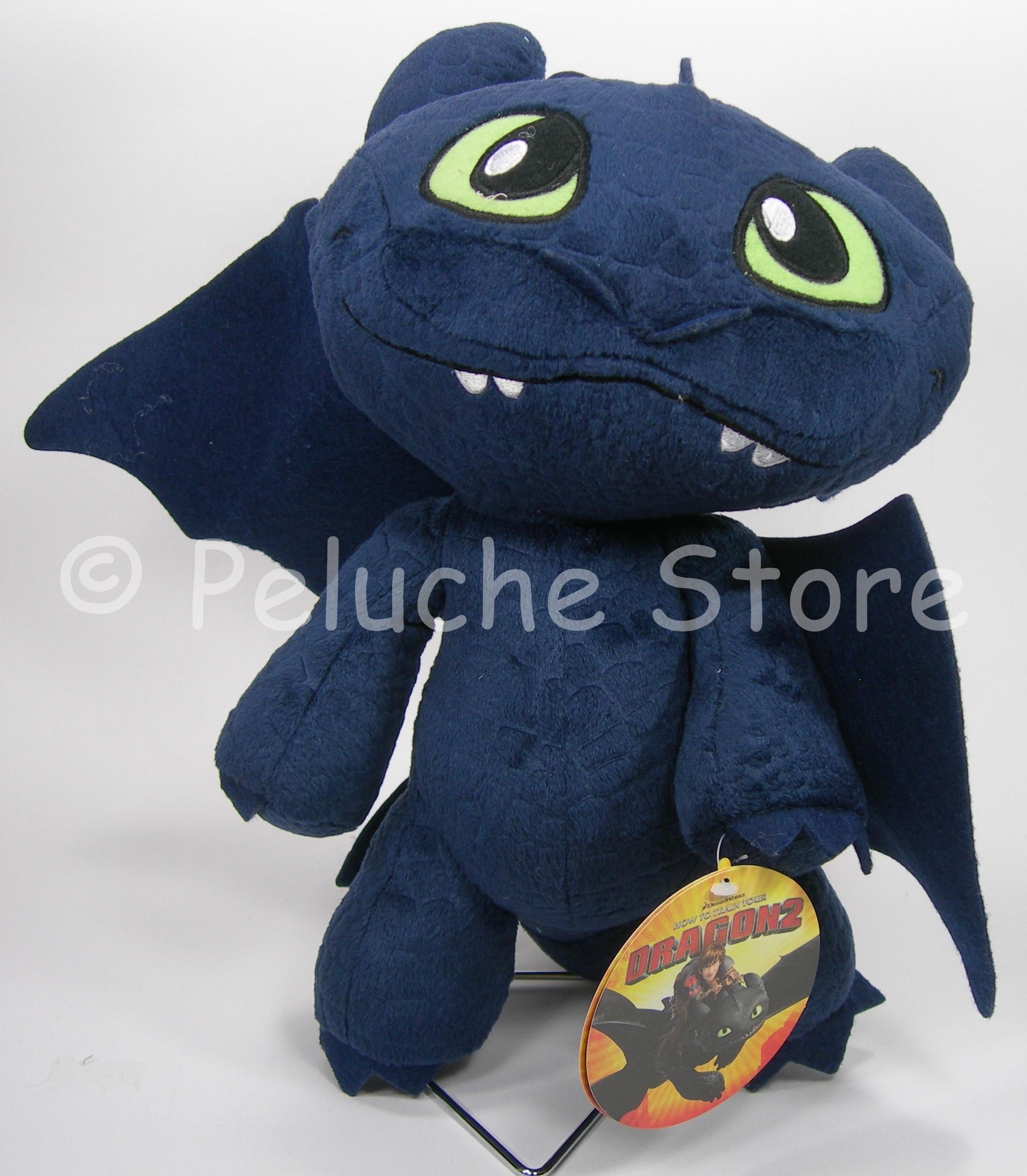 peluche store Dragon Trainer 2 peluche 30 cm Toothless Furia Buia Tagliatempeste Zannacurva DT230 Peluche Store piu che un regalo