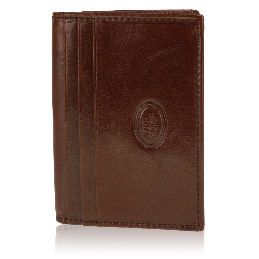 Porta carte The Bridge  01230701 14 Cuoio