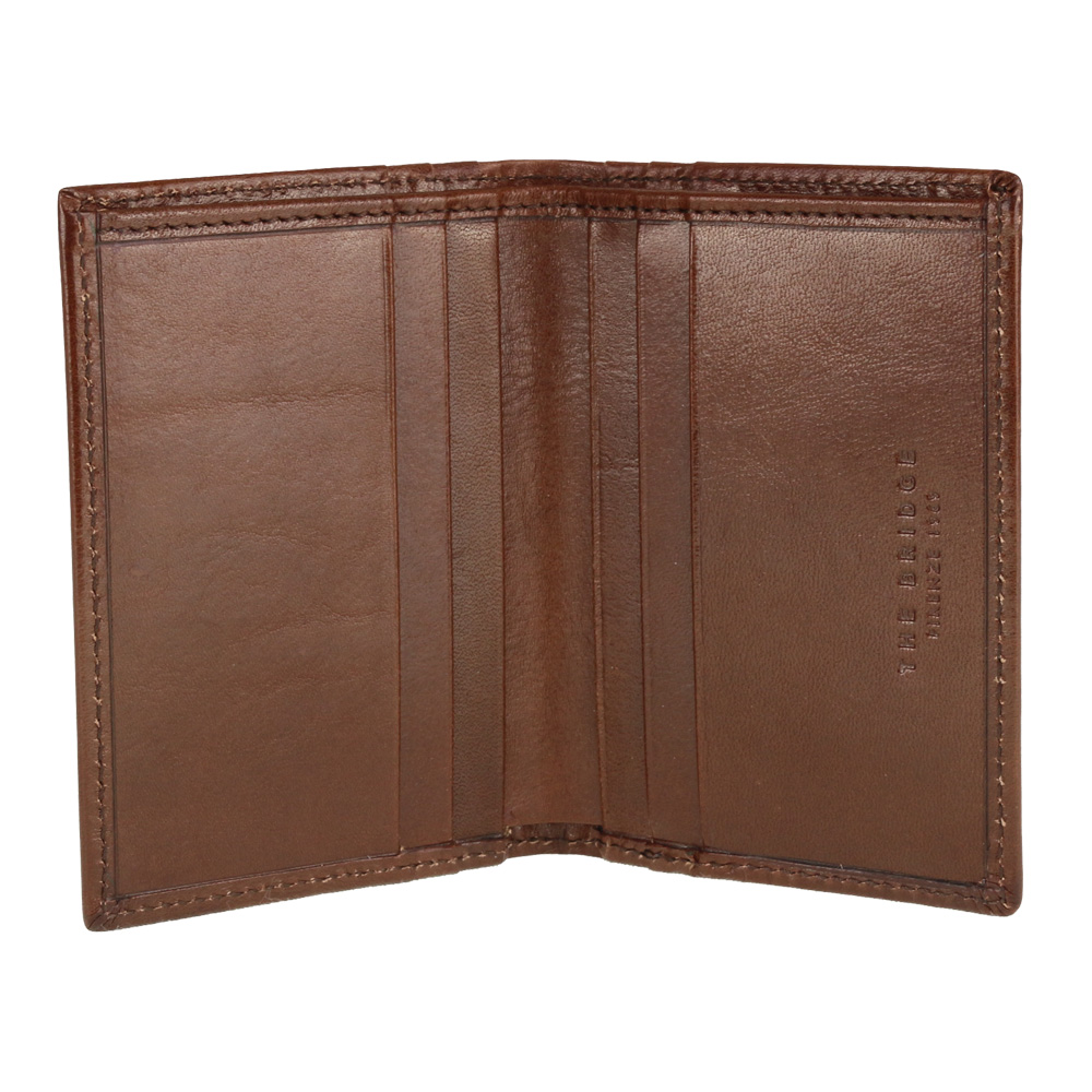 Porta carte The Bridge  01230701 14 Cuoio