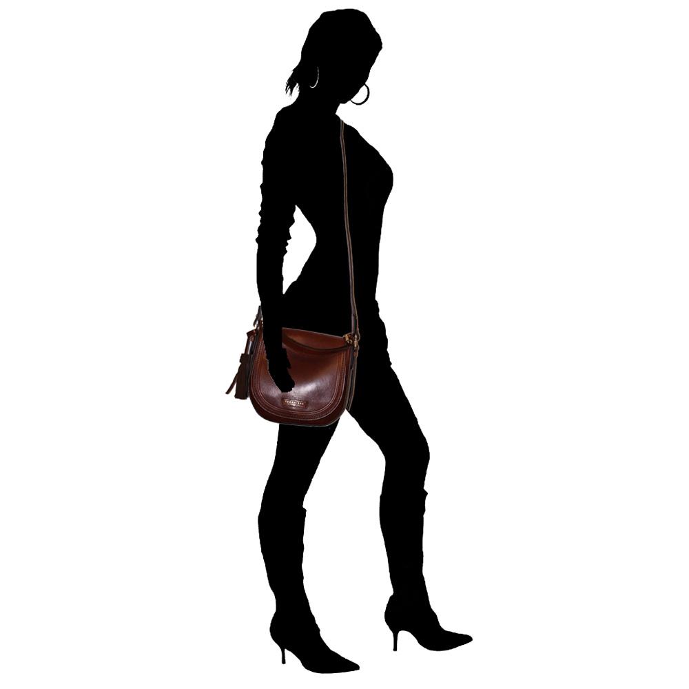 Hand and shoulder bag The Bridge  04122701 14 Cuoio