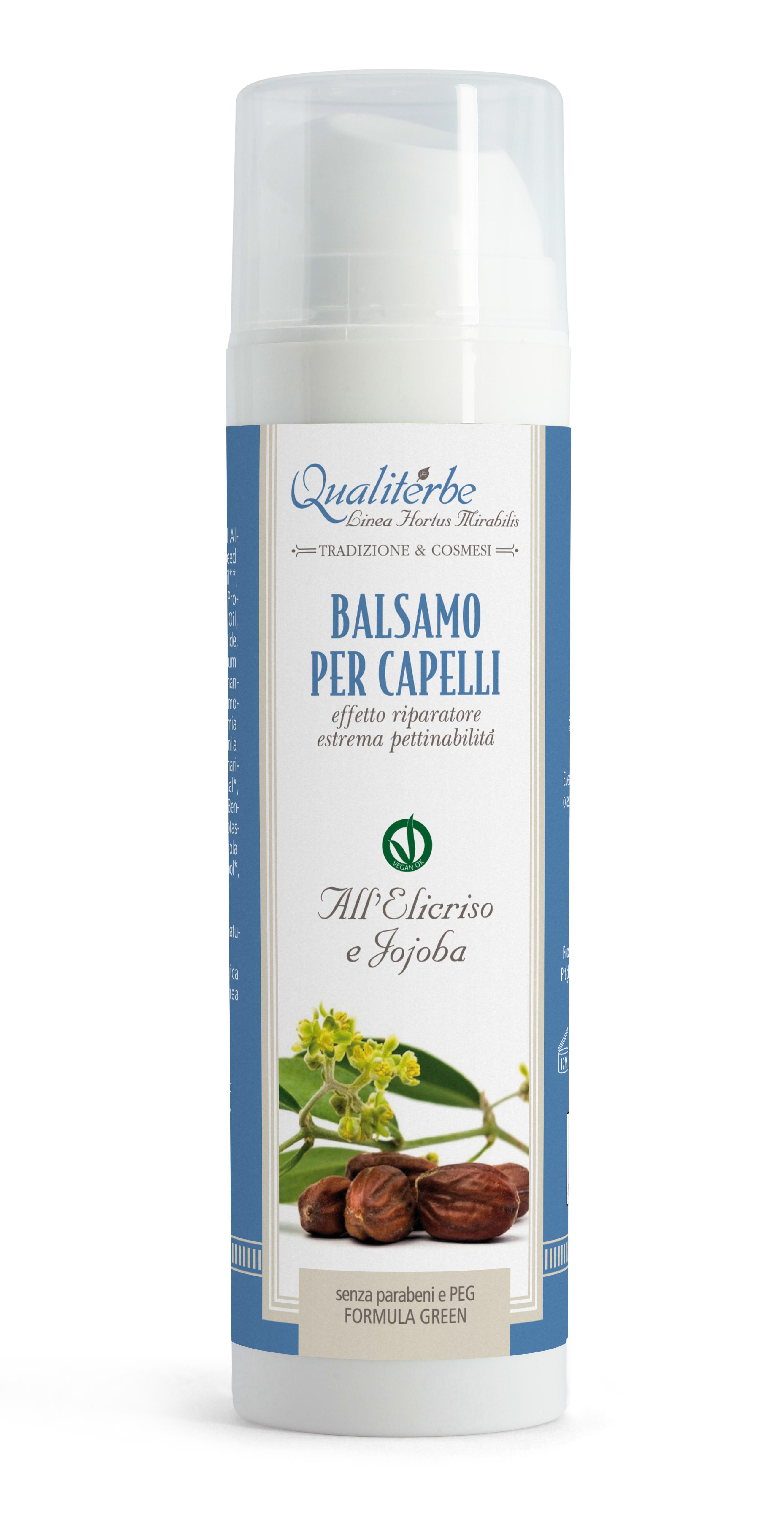 Balsamo per capelli all'Elicriso e Jojoba - SENZA PARABENI