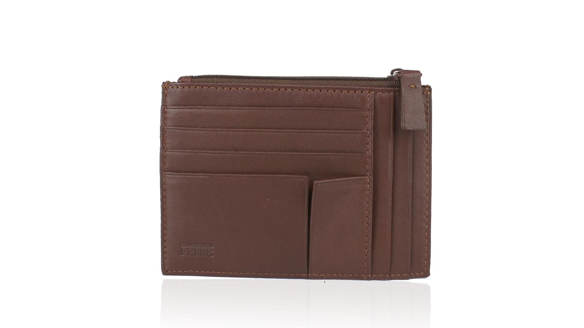 Porta documenti Gianfranco Ferrè  021 024 027 007 Castagna