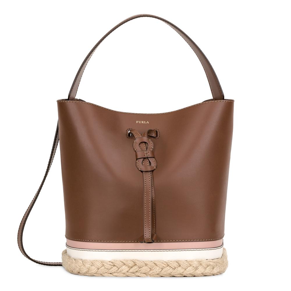 Borsa a spalla Furla VITTORIA 869859 GLACE b+TONI NATURALI