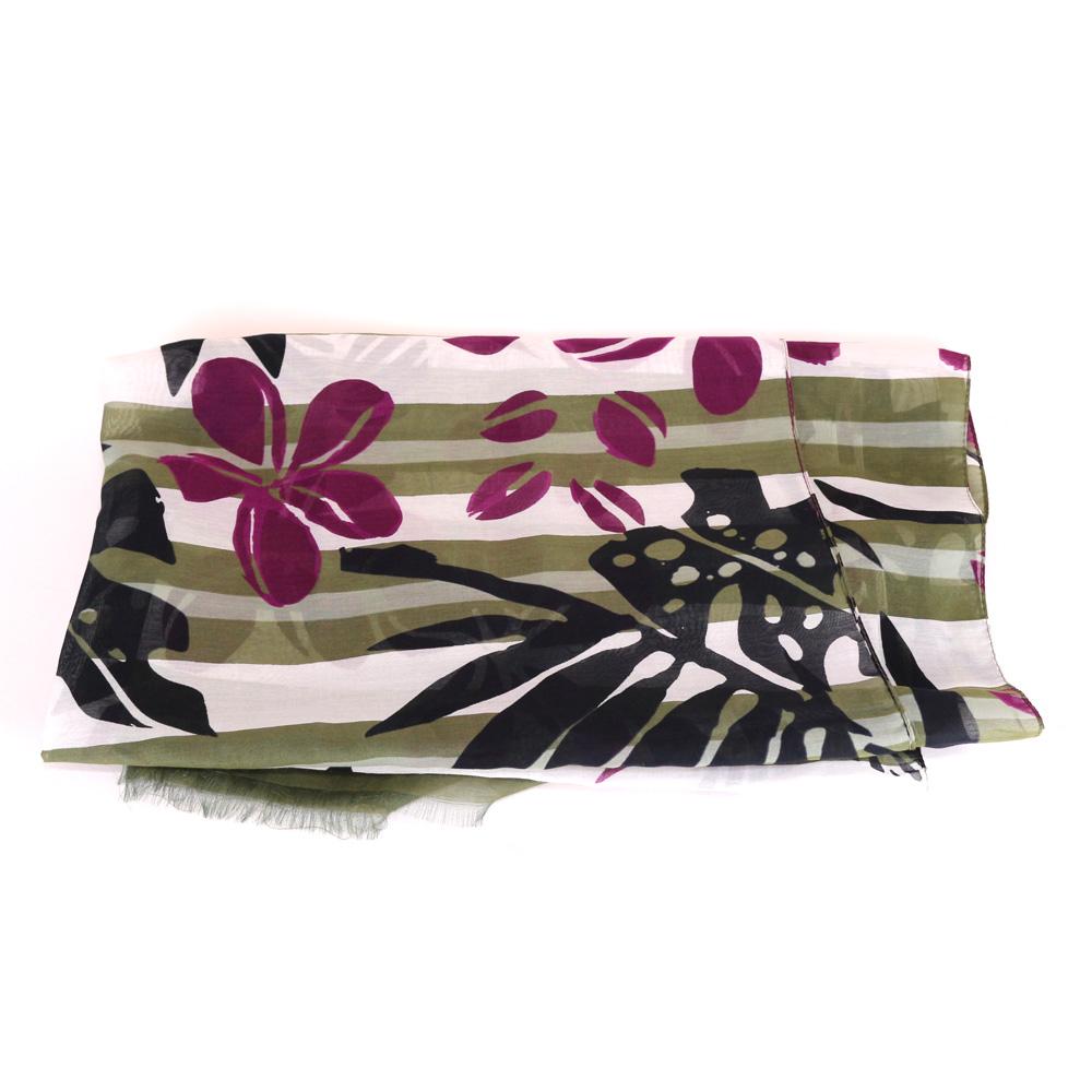 Sciarpa Liu Jo TROPICAL N16182 T0300 DUSTY OLIVE