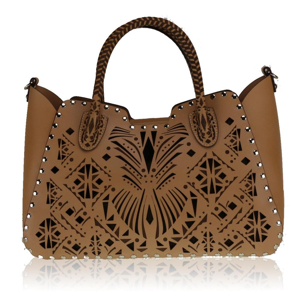 Borsa a mano e tracolla Cromia CLEOPATRA 1403239 CAMMELLO