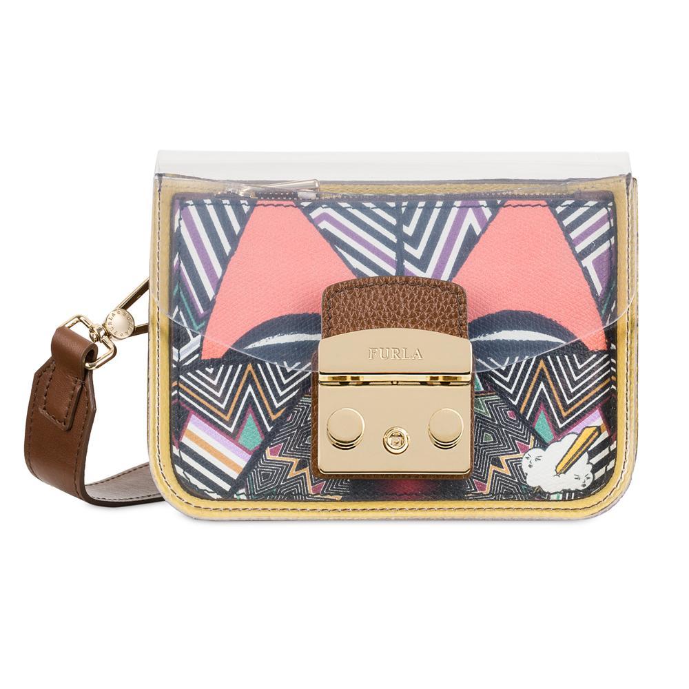 Borsa a tracolla Furla METROPOLIS 870759 CRYSTAL+GLACE b+SENAPE b
