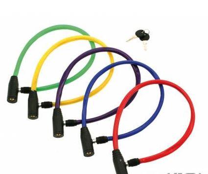  Lucchetto a cavo in acciaio con due chiavi 