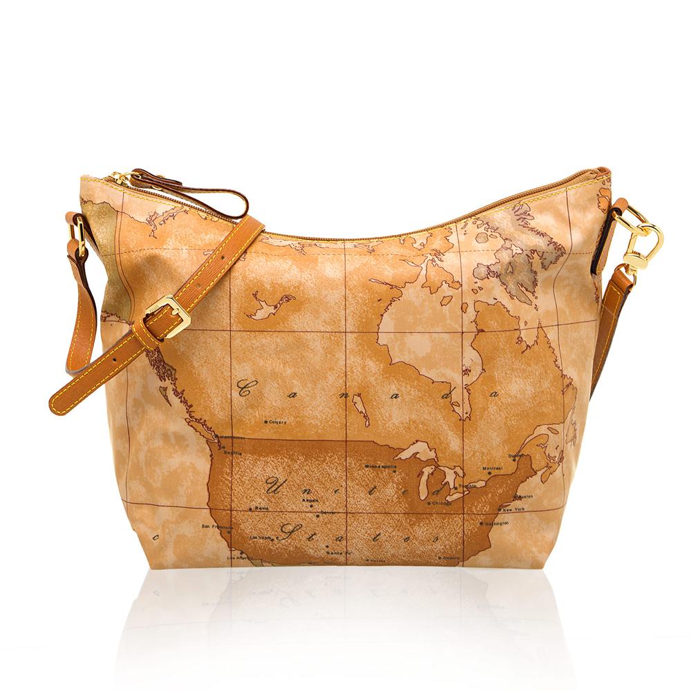 Alviero Martini Prima Classe - Borsa a tracolla piccola Geo White