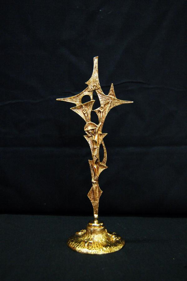 Croce da altare dorata GAL549D