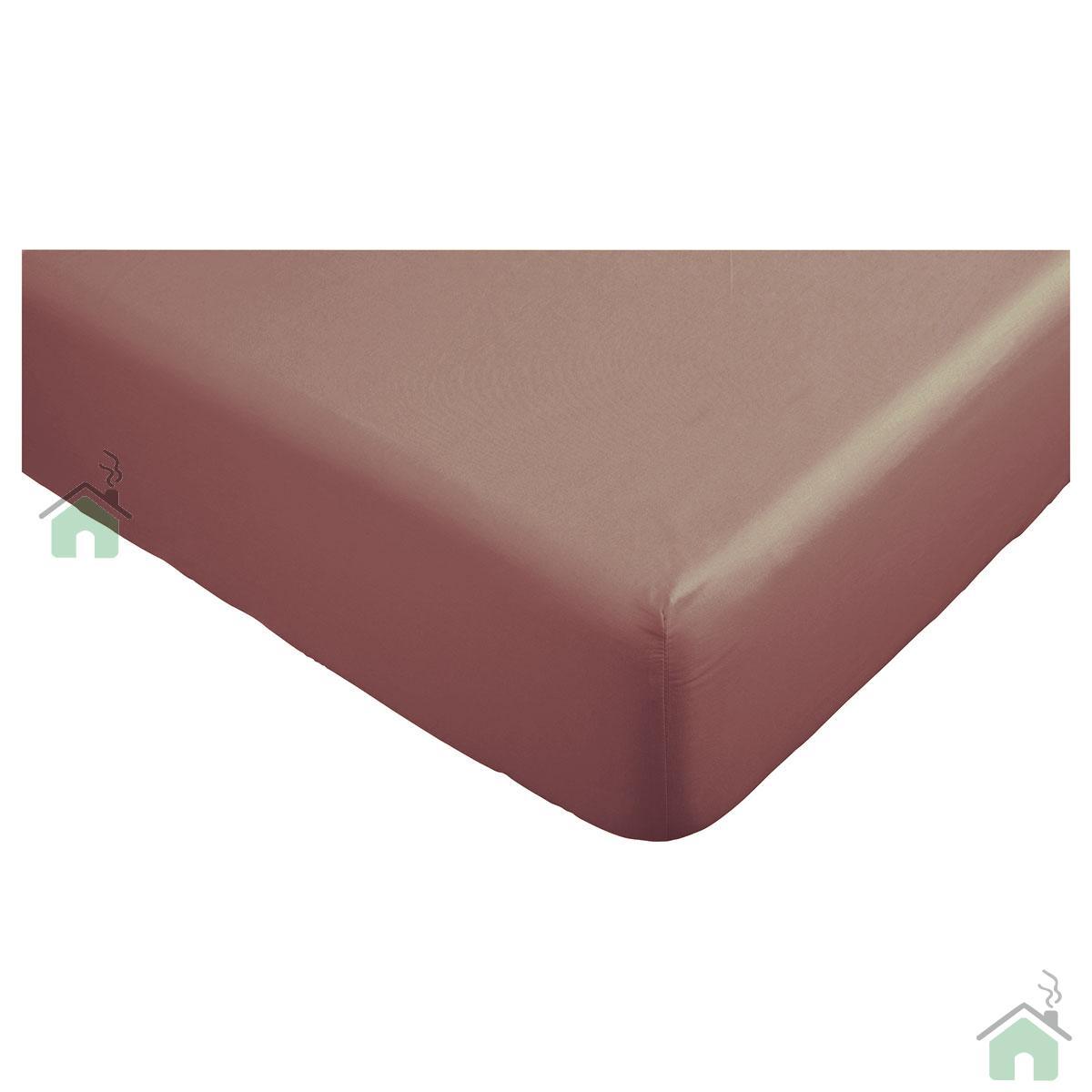 Lenzuolo Con Angoli In Jersey 100% Cotone - Matrimoniale 180x200/200x200 Cm - Colore Salmone - Traspirante E Morbido