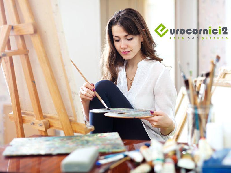 Rotolo Tela Da Pittura 100% Lino 212x1000cm - Trama Grossa, Gia' Preparata, Made In Italy - Foto 4