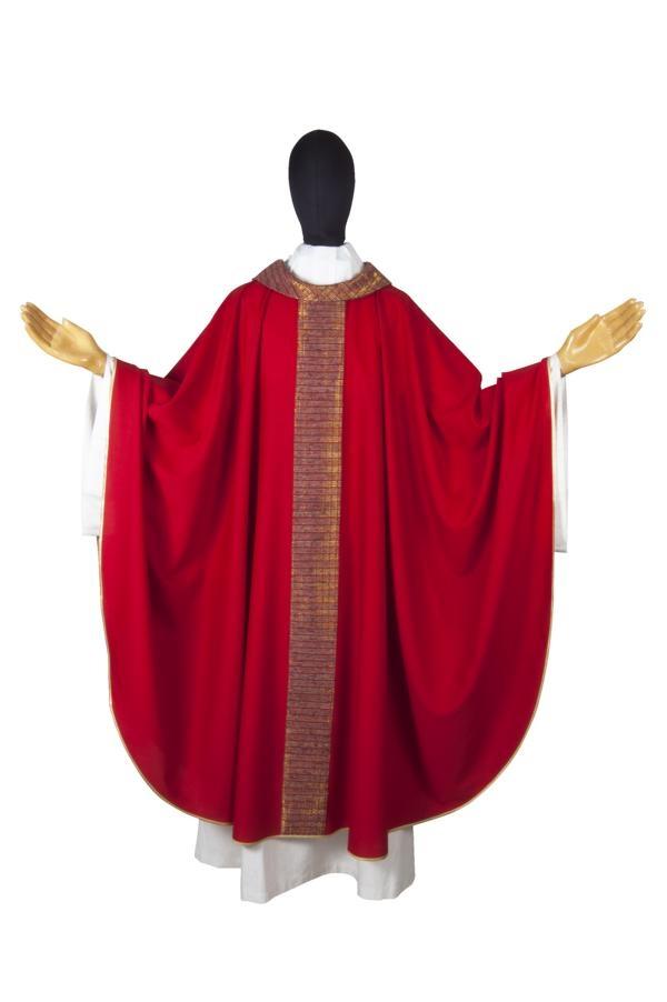 Casula CMB1K 772 Rossa - Pura Lana - Stolone Seta Greggia