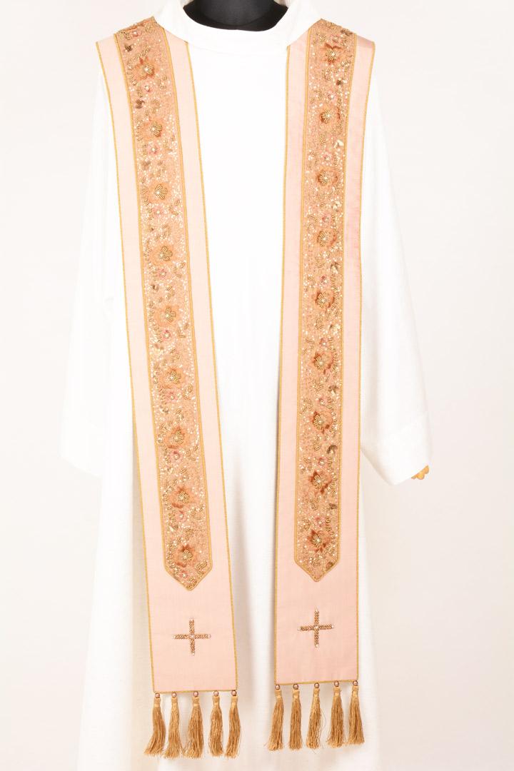 Stola SBR702 M2 Rosa Bordo Ricamato 