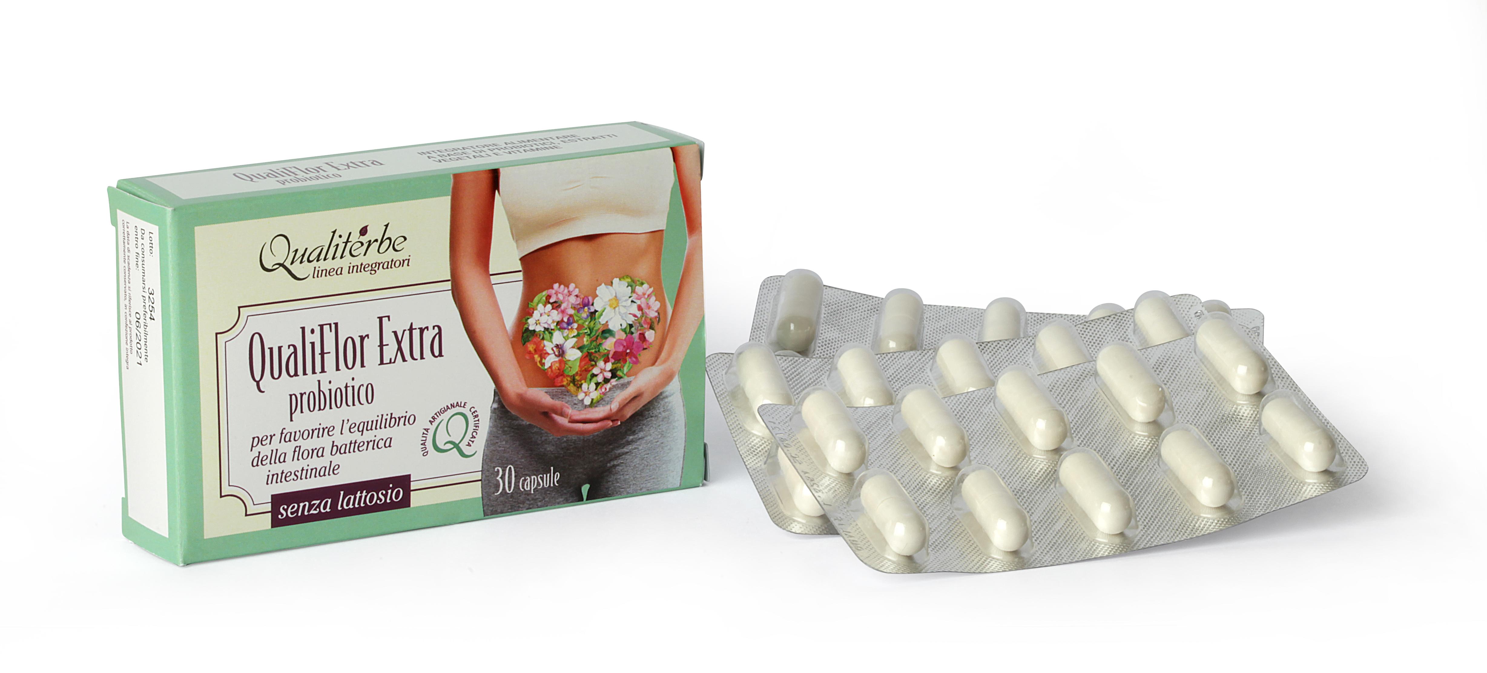 QualiFlor Extra 30 cps (Probiotico + frutto di finocchio)