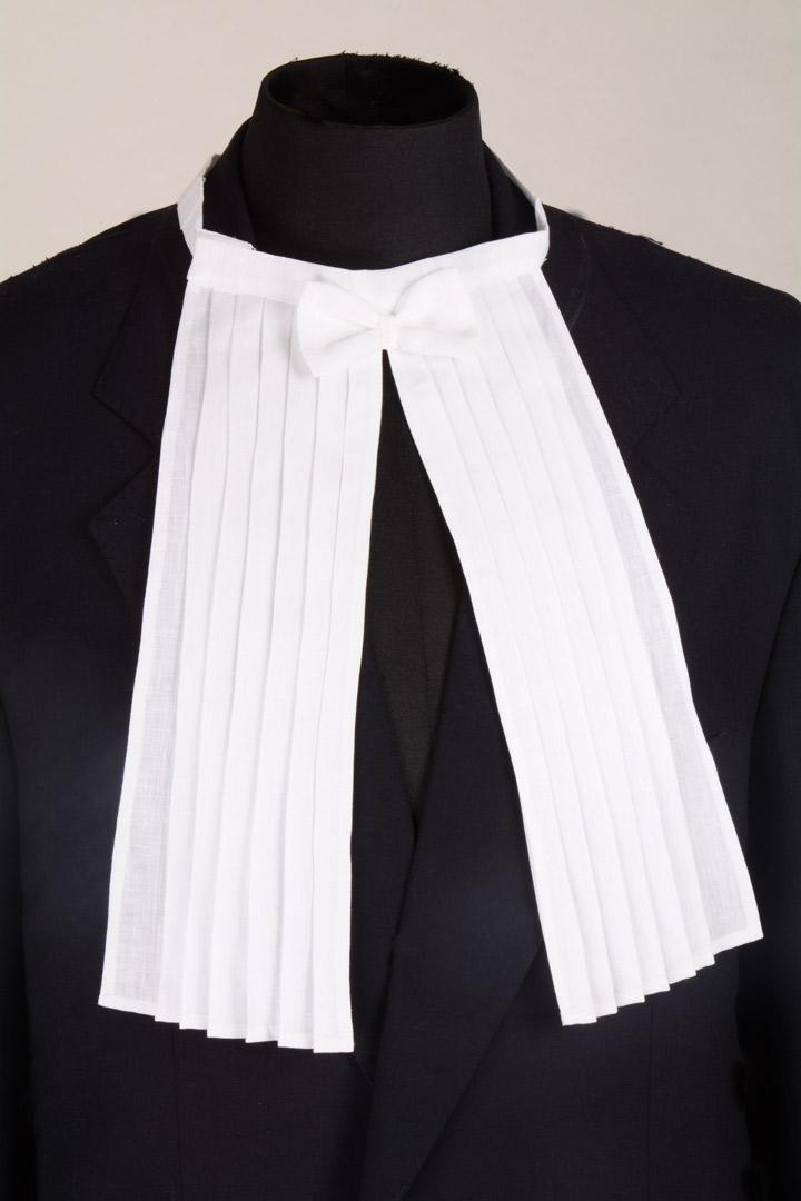 Pettorina Avvocato-Magistrato Art. C Aperta in Puro Lino