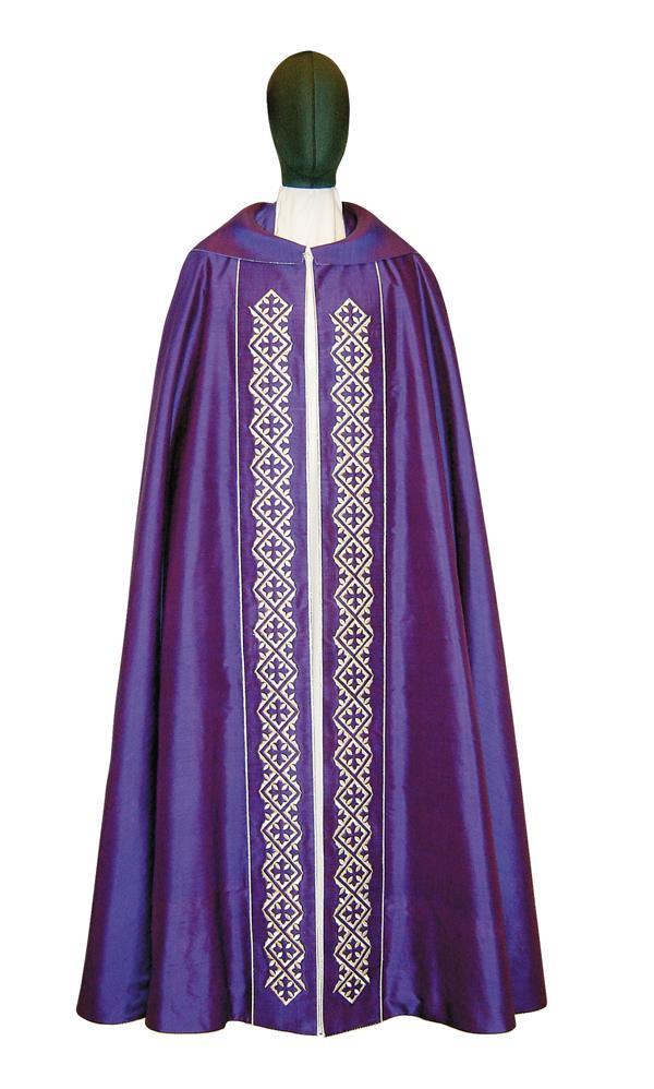 Piviale Cripta P119 Viola Pura Seta