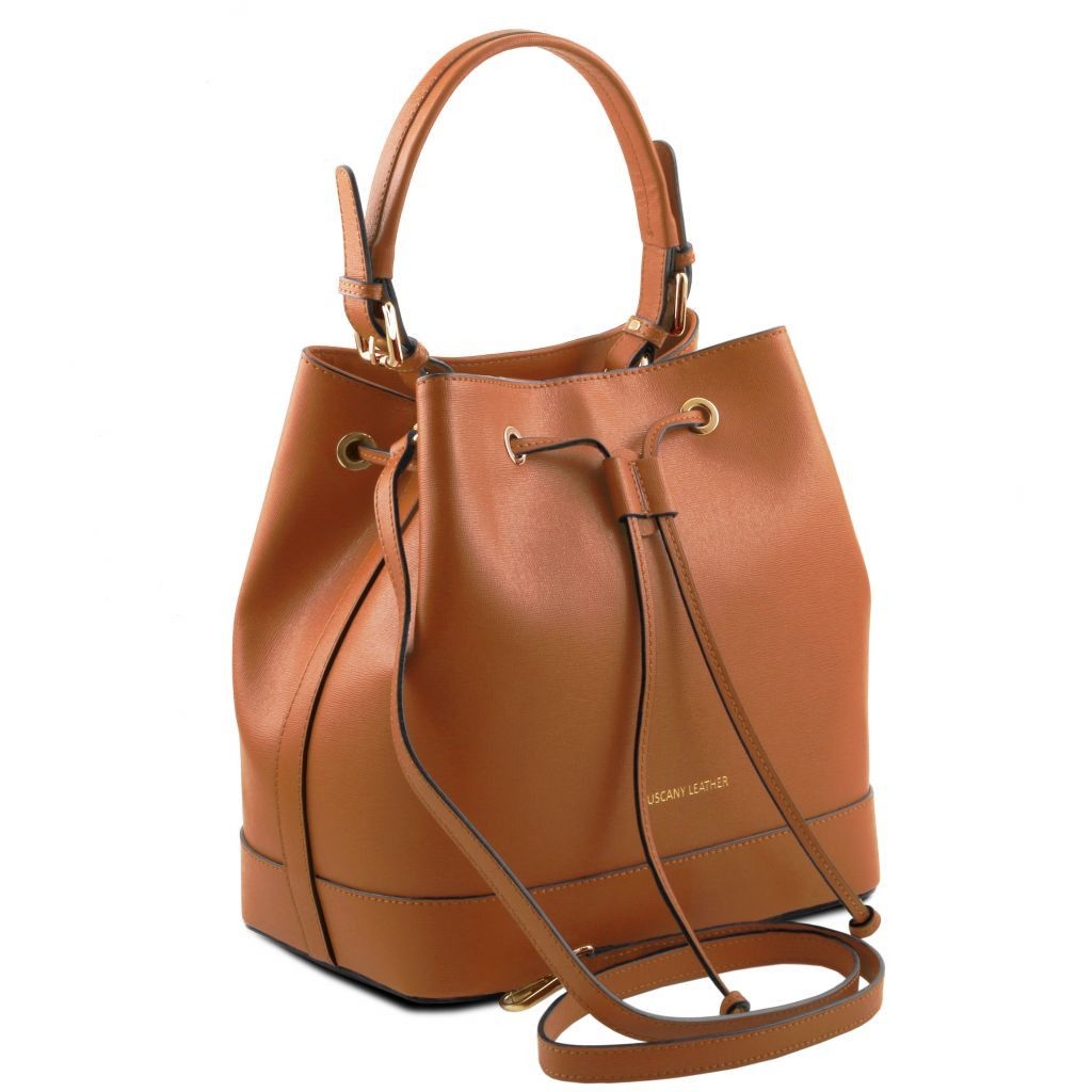 Tuscany Leather Minerva Bolso Cubo Secchiello En Piel