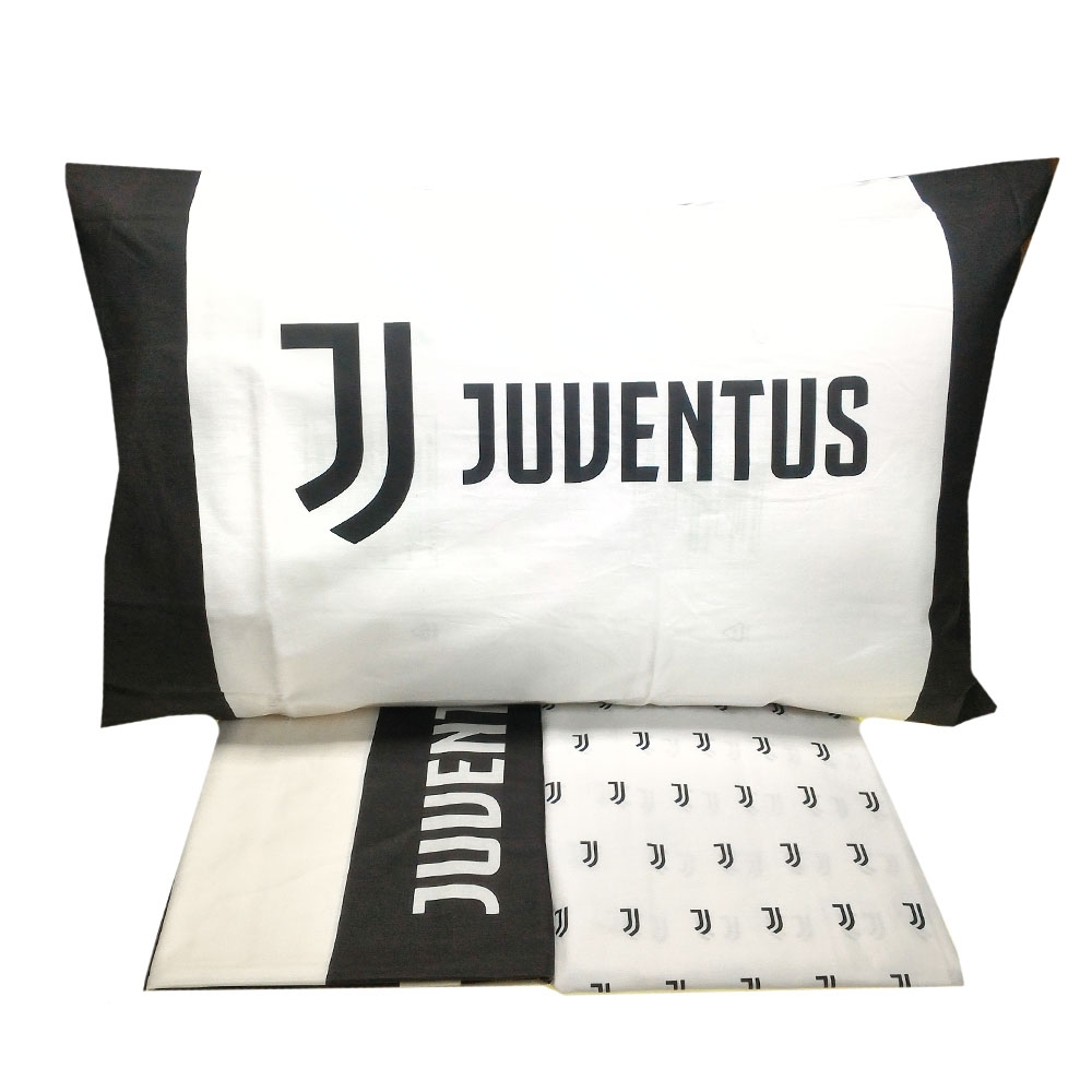 SET Lenzuola JUVENTUS matrimoniale bianco e nero Official ...