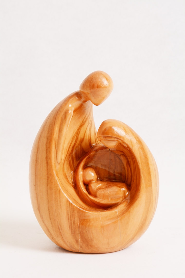 Natività Moderna in Legno d'Ulivo