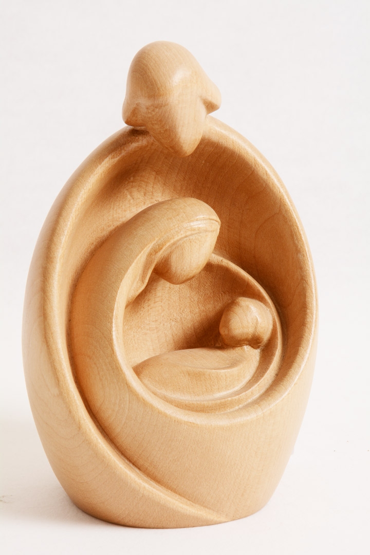 Natività Moderna in Legno Chiaro