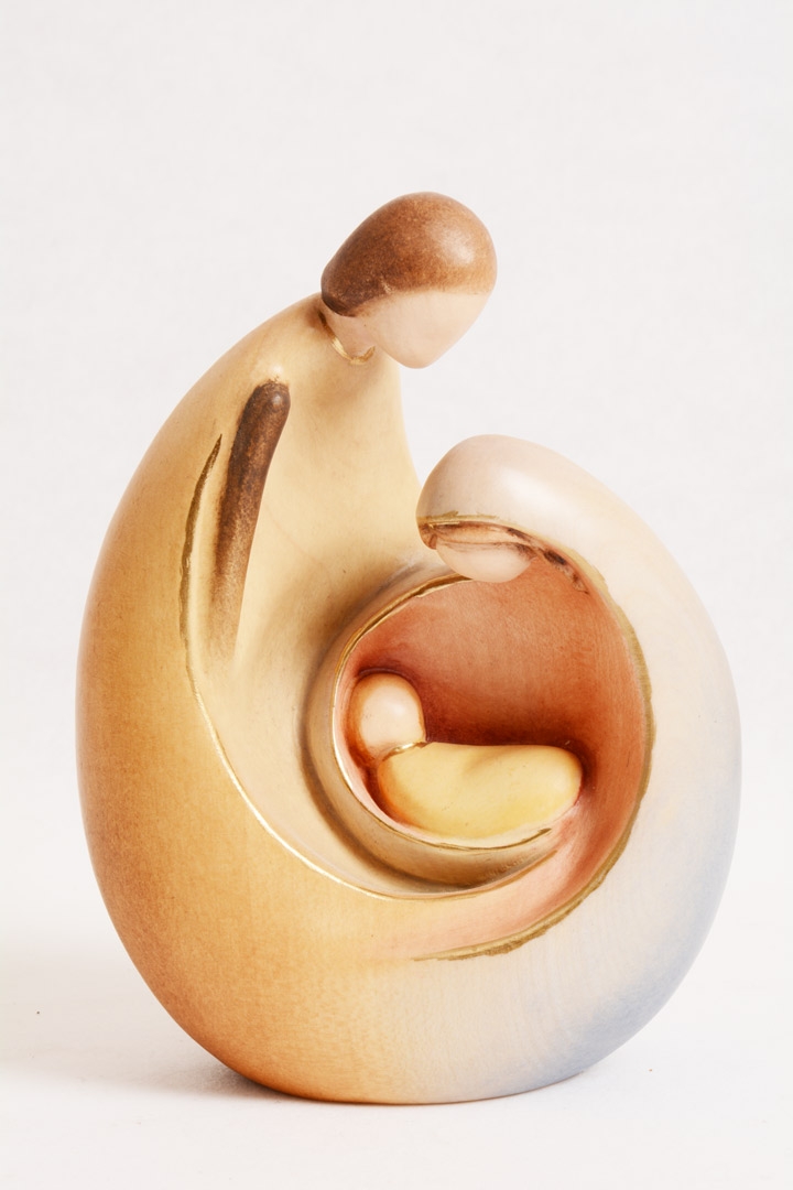 Natività Moderna in Legno Colorato