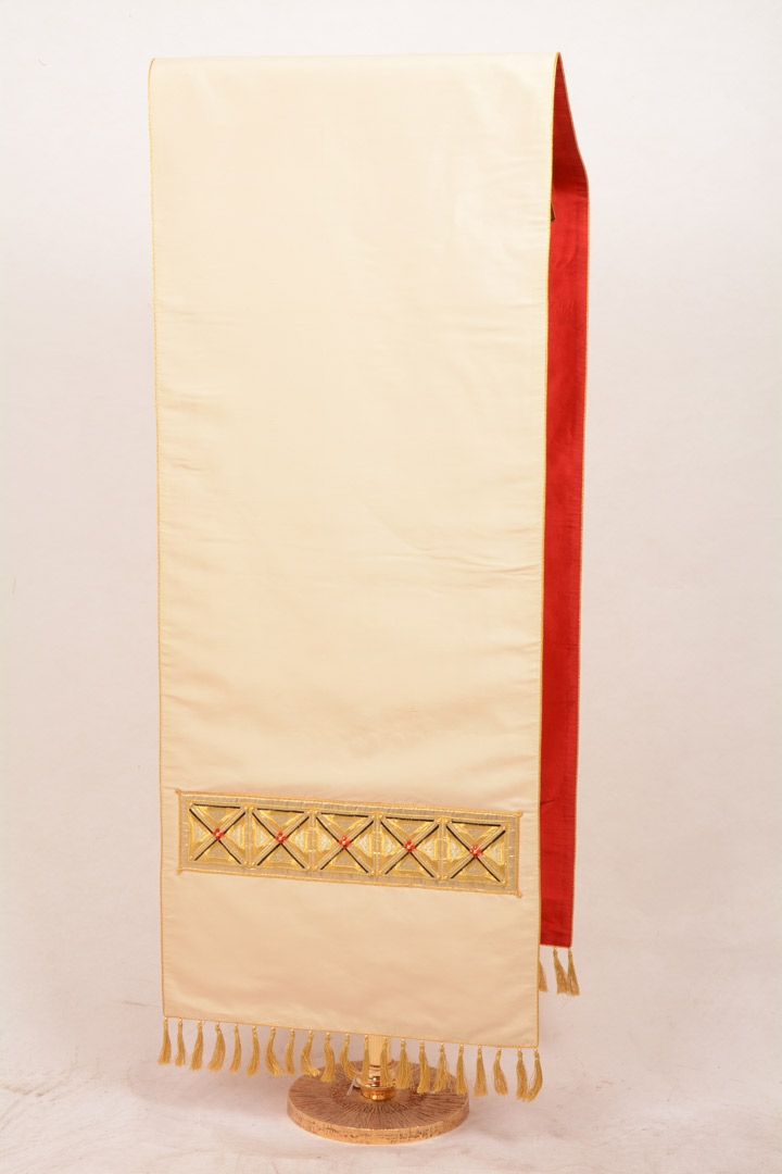 Copri Ambone 154 MF Croce Greca - Bianco - 50 x 260 cm