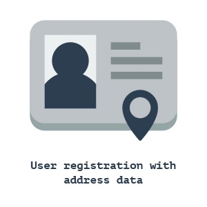 Register with address logo