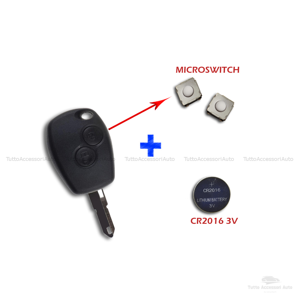 GUSCIO CHIAVE TELECOMANDO 2 Tasti Per Dacia Duster Sandero Logan Dokker  Hu136 EUR 7,90 - PicClick IT