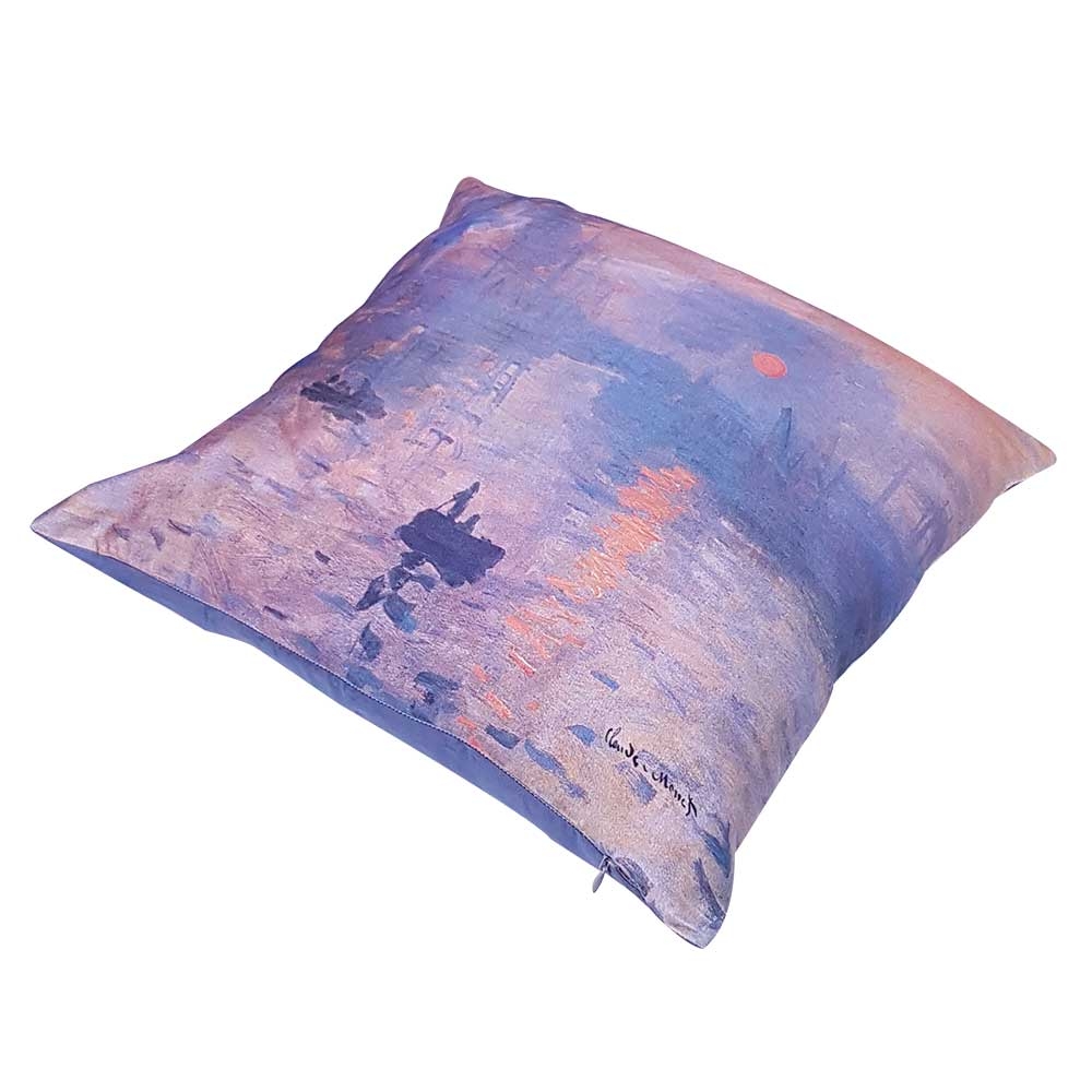 Decorative decor pillow RANDI 40x40 Quadri d'Autore Monet Levar del Sole