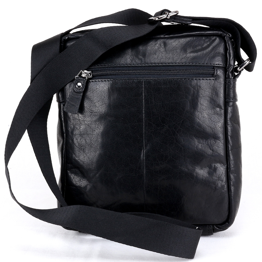 David - Sac Bandoulière en Cuir - Petit Modèle Noir TL141425