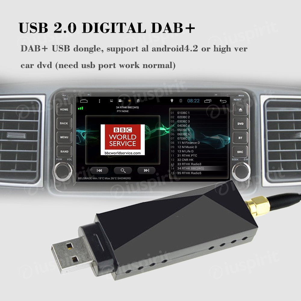 DAB+ USB Tuner/Box universale ricevitore radio digitale per autoradio ...