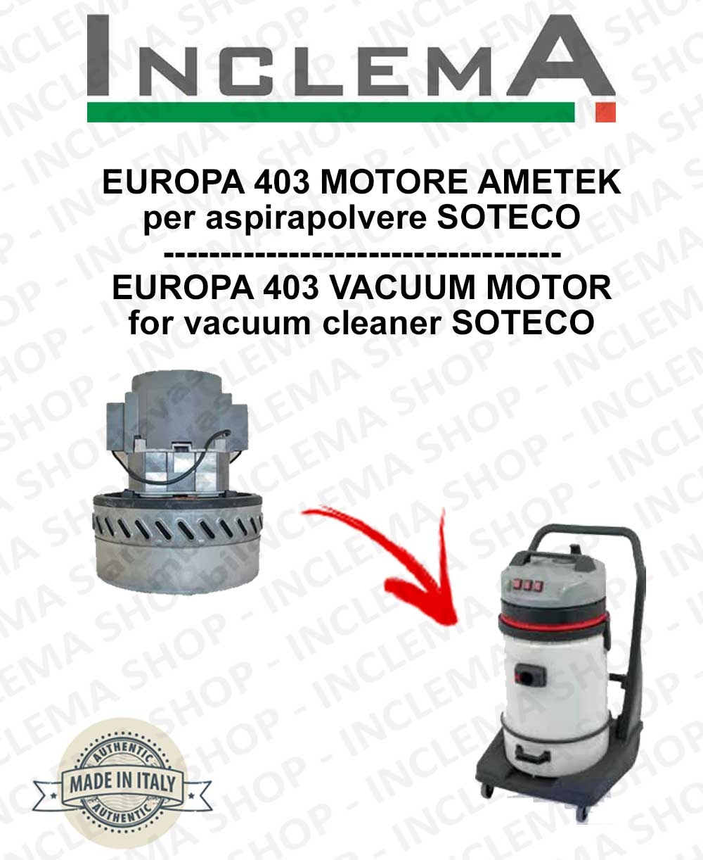 EUROPA 403 Ametek Saugmotor Für Staubsauger SOTECO | De