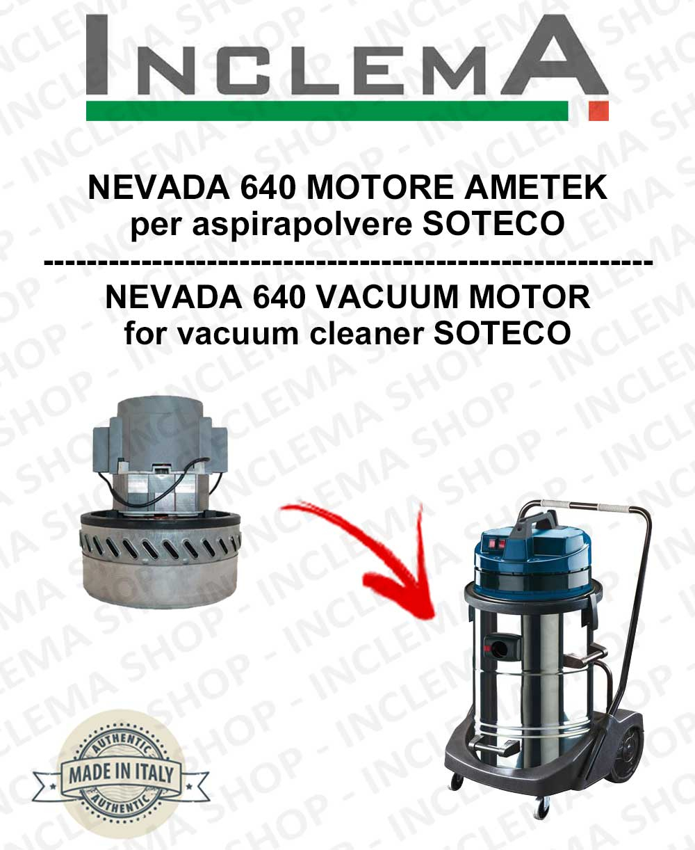 Moteur D'Aspiration AMETEK 429 KOALA Pour Aspirateur SOTECO-2 - Pièce Neuve