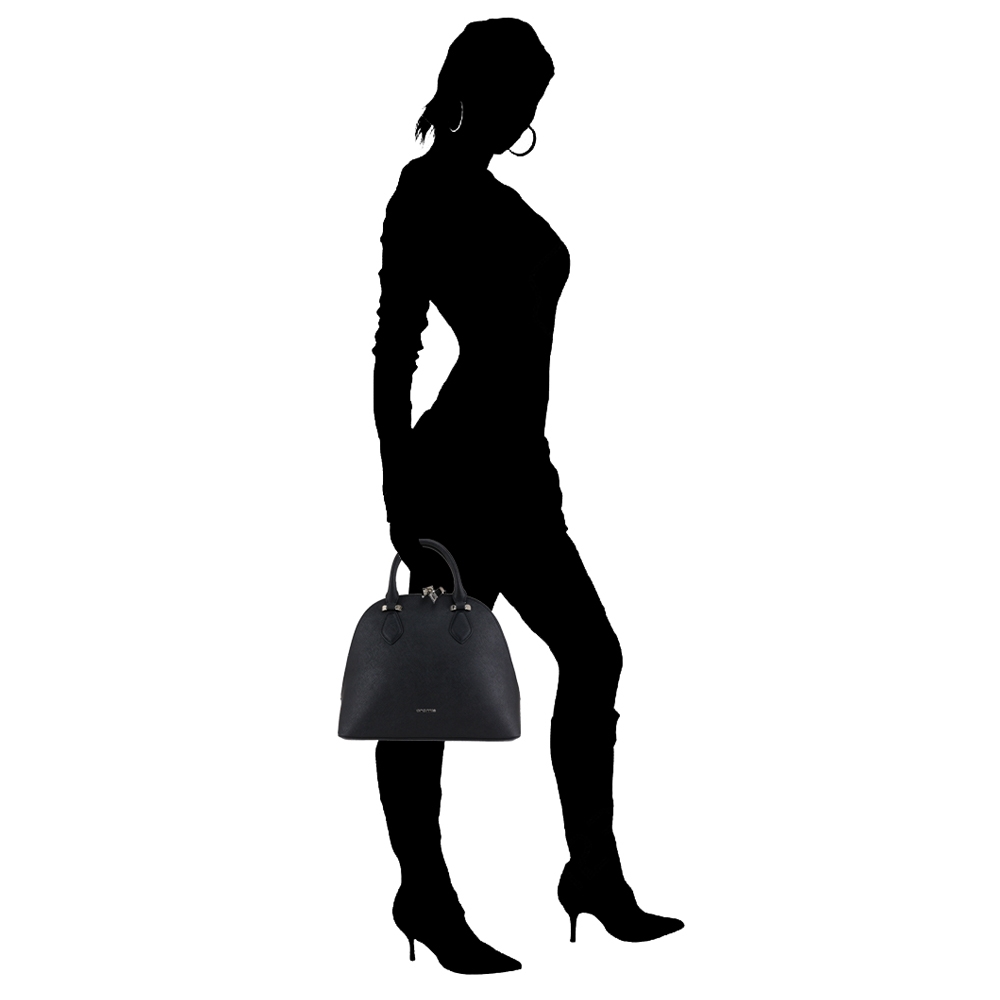 Hand and shoulder bag Cromia PERLA 1404318 NERO