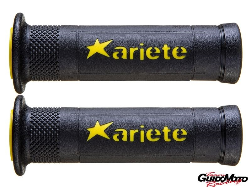 Coppia Manopole PROGRIP MX Moto Cross Enduro Off-Road 801-142 Doppia Densità Nero/Giallo Chiuse - Foto 3