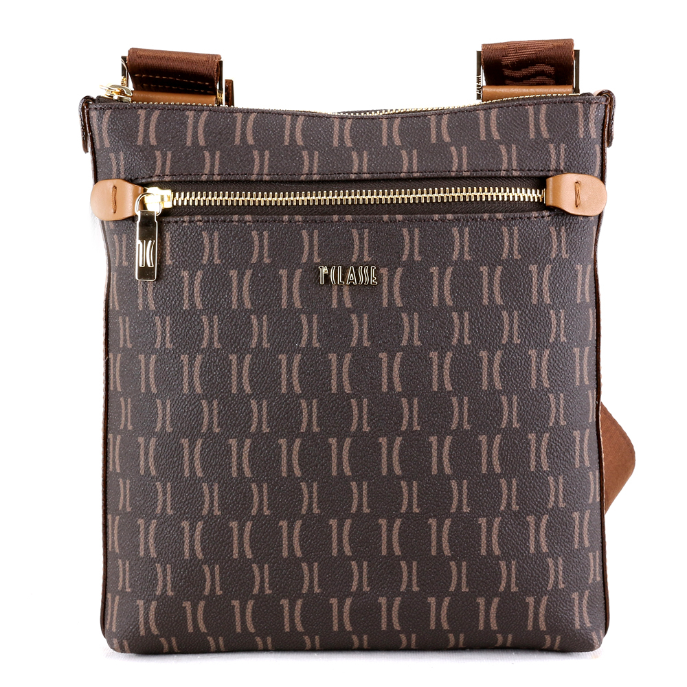 Borsa a tracolla Alviero Martini 1A Classe Monogram B014 9614 500 Dark Brown