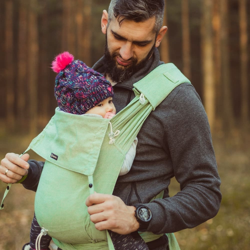 fascia porta bebè papà