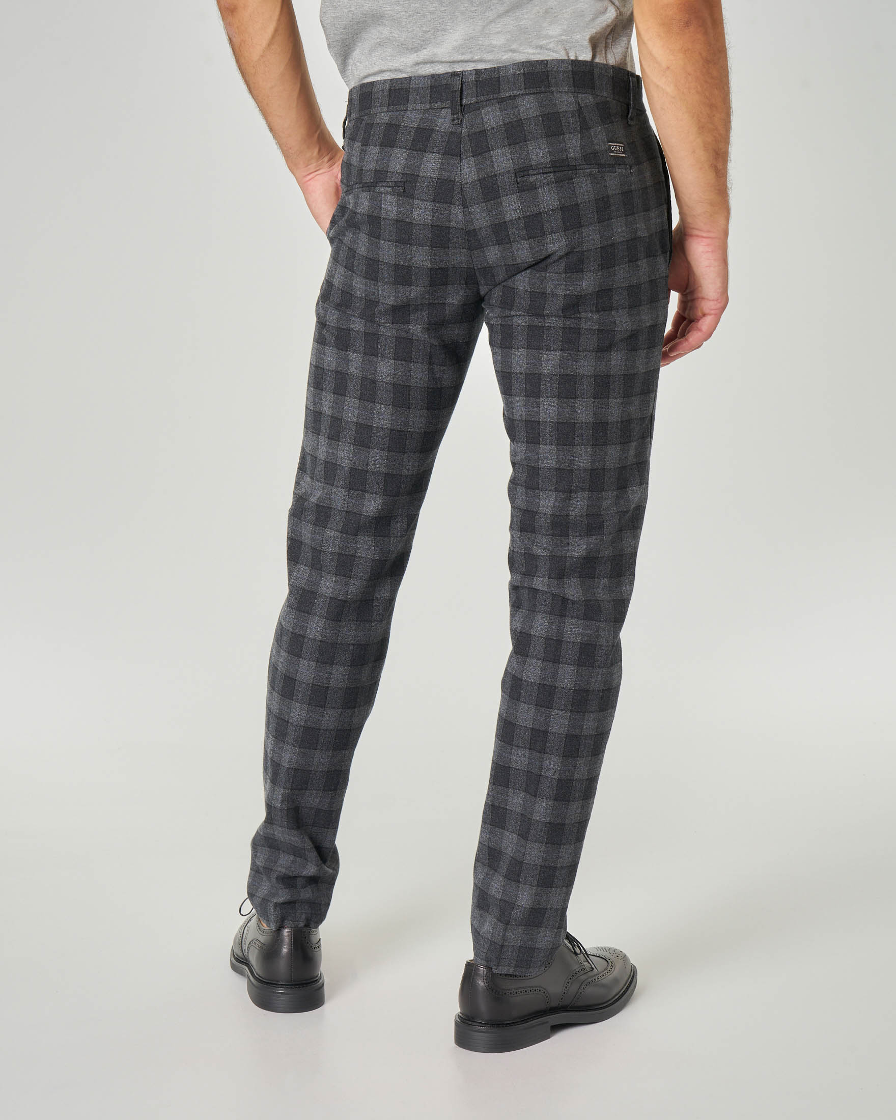 Le Braghe pantaloni uomo slim marrone main image 0