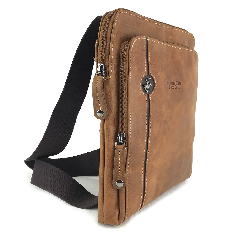 Umhängetasche Beverly Hills Polo Club EXPLORE BH-381 BRANDY