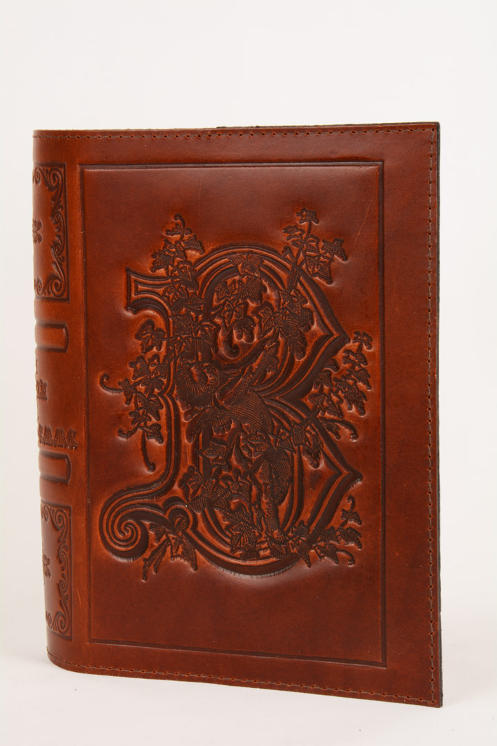 Copri Bibbia di Gerusalemme in vera pelle SIC68A-3