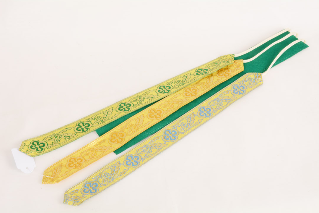 Segnacolo Bibbia Breviario 3 Nistole in Tessuto Operato SIC043