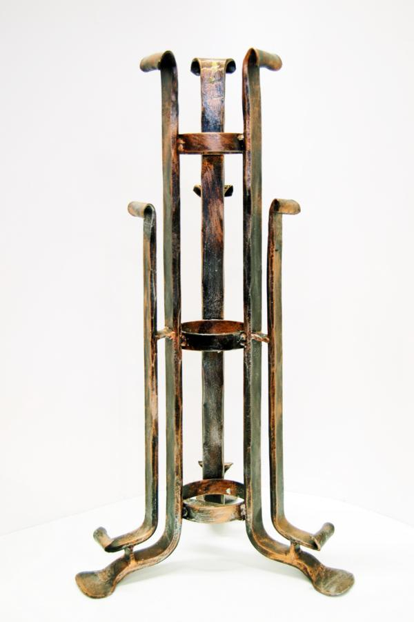 Portacero in ferro battuto modello frattina