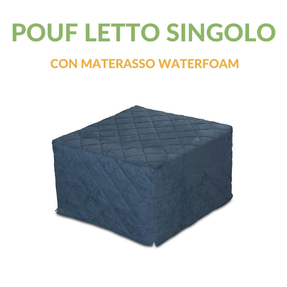 Pouf Letto Da Seduta Apribile Con Materasso Singolo Evergreenweb Materassi Beds