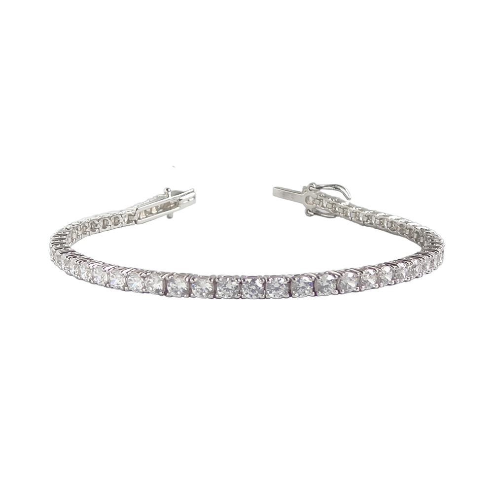 Bracciale tennis sale zirconi oro bianco