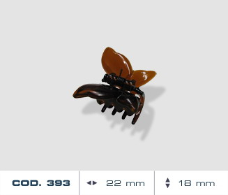 2 Pinze Mini Farfalla color Tartaruga