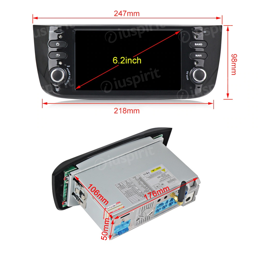ANDROID 10 Autoradio Navigatore Per Fiat Punto Evo Fiat Street 2010 